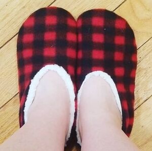 Checkered Print So soft Sock Booties